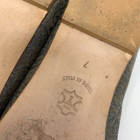 Marchez Vous Italy by Yeardley Fabric Flats Size 7 - Picture 10 of 10